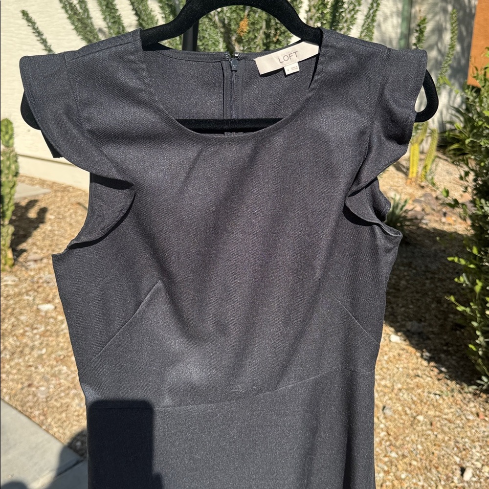EUC Loft Black Sleeveless Dress